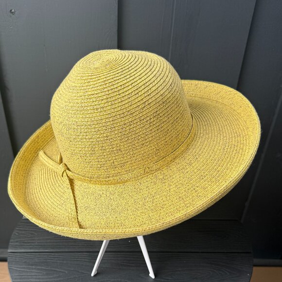 NWOT San Diego Hat Company Wide Brim Yellow Hat - Picture 3 of 9